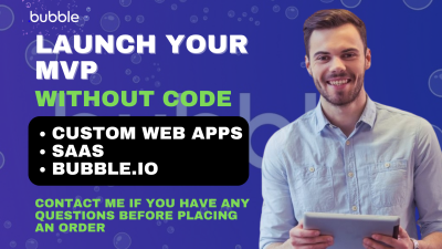 I will build a fully functional Bubble.io web app or MVP for your business
