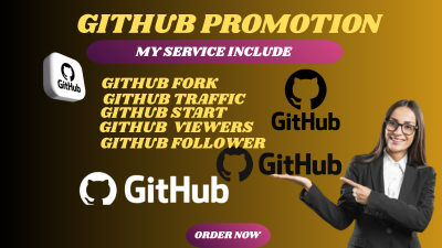 I will do organic Github promotion to gain stars, fork repo and traffic
