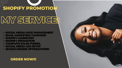 I will do Shopify and Etsy Promotion
