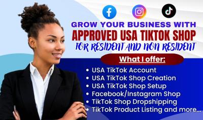 I will create USA TikTok Shop setup, manage TikTok shop, and optimize TikTok accounts