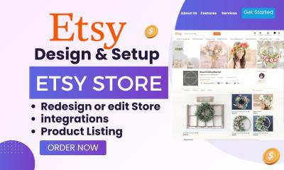 I will setup Etsy shop, Etsy digital product, Etsy print on demand, Etsy SEO