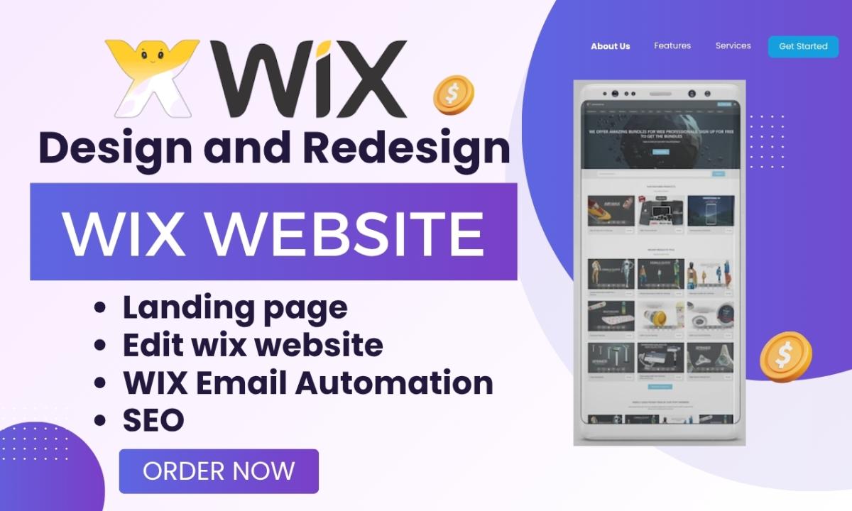 I will Wix website design, Wix website redesign, edit Wix website, Wix landing page