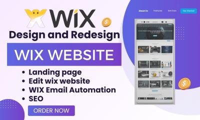 I will Wix website design, Wix website redesign, edit Wix website, Wix landing page
