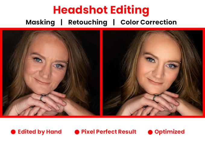 I will do bulk photo editing your headshot