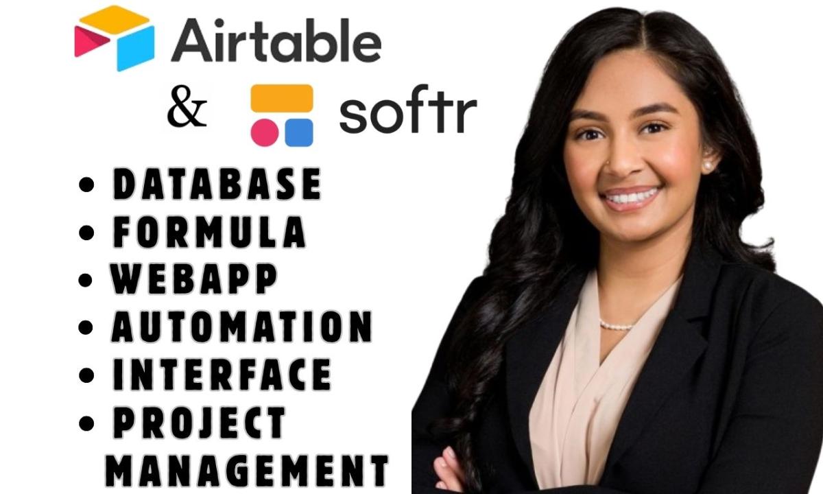 Be Your Airtable, Airtable Database, Automation, Interface & Softr Webapp Expert