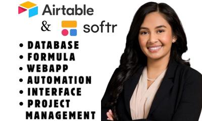 Be Your Airtable, Airtable Database, Automation, Interface & Softr Webapp Expert