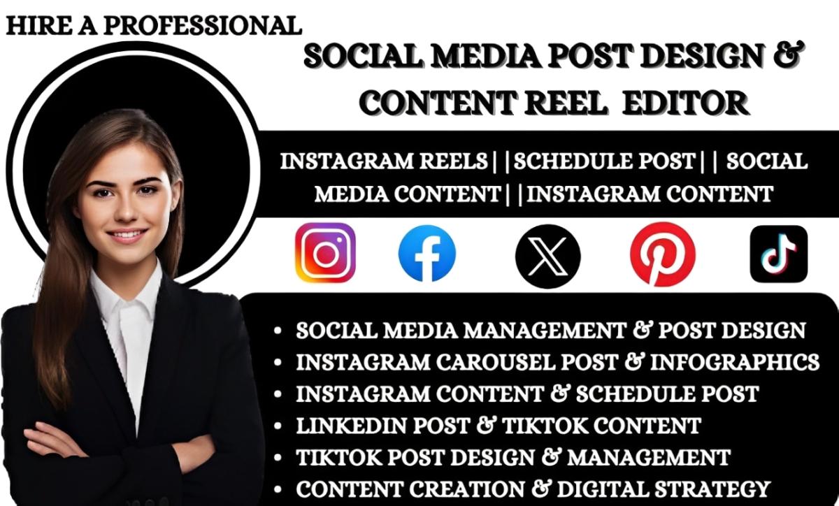 I will design Instagram carousel, Instagram post, Instagram infographics and reels