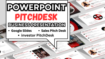 I will design investor pitch deck PowerPoint presentation Google Slide for business