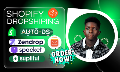 I will build Shopify dropshipping via Spocket, Zendrop, DSers, CJ Dropshipping, Supliful
