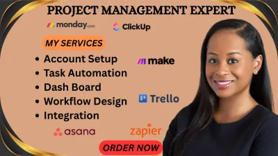 I will setup monday.com automation and integration with ClickUp, Asana, Trello, and Monday CRM
