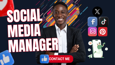 I will do social media marketing manager instagram marketing tiktok marketing manager