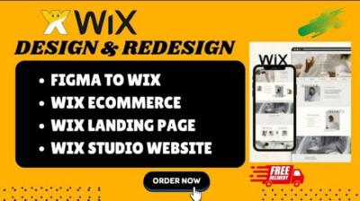 I will build Wix website redesign Figma to Wix developer Wix Studio ecommerce website