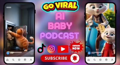 I will create adorable AI-generated cat stories, reels, and TikTok videos