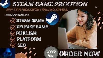 I will setup your Steam store page and publish your game