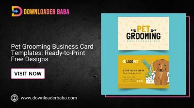 Pet Grooming Business Card Templates: Ready-to-Print Free Designs
