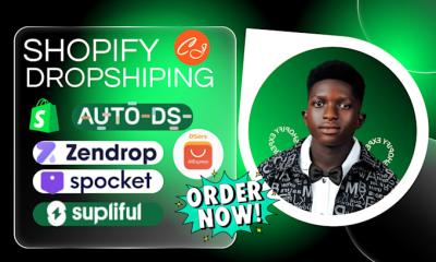 I will build Shopify dropshipping via Spocket, Zendrop, DSers, CJ Dropshipping, SUPLIFUL