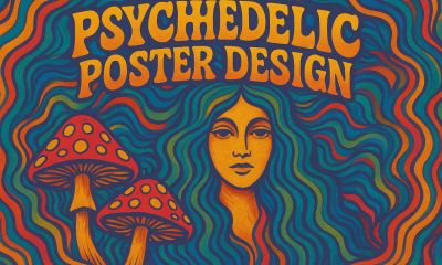 I will design psychedelic poster vintage 70s concert poster trippy artwork retro design
