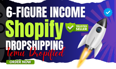 I will create consistent 6-figure Shopify dropshipping store using Zendrop, Dropified, CJ