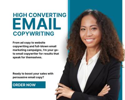I will write persuasive sales email copywriting, business email copy for brands, B2B