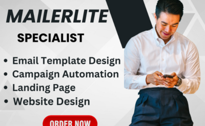 I will do Email MailerLite Email Newsletter Automation and Landing Page
