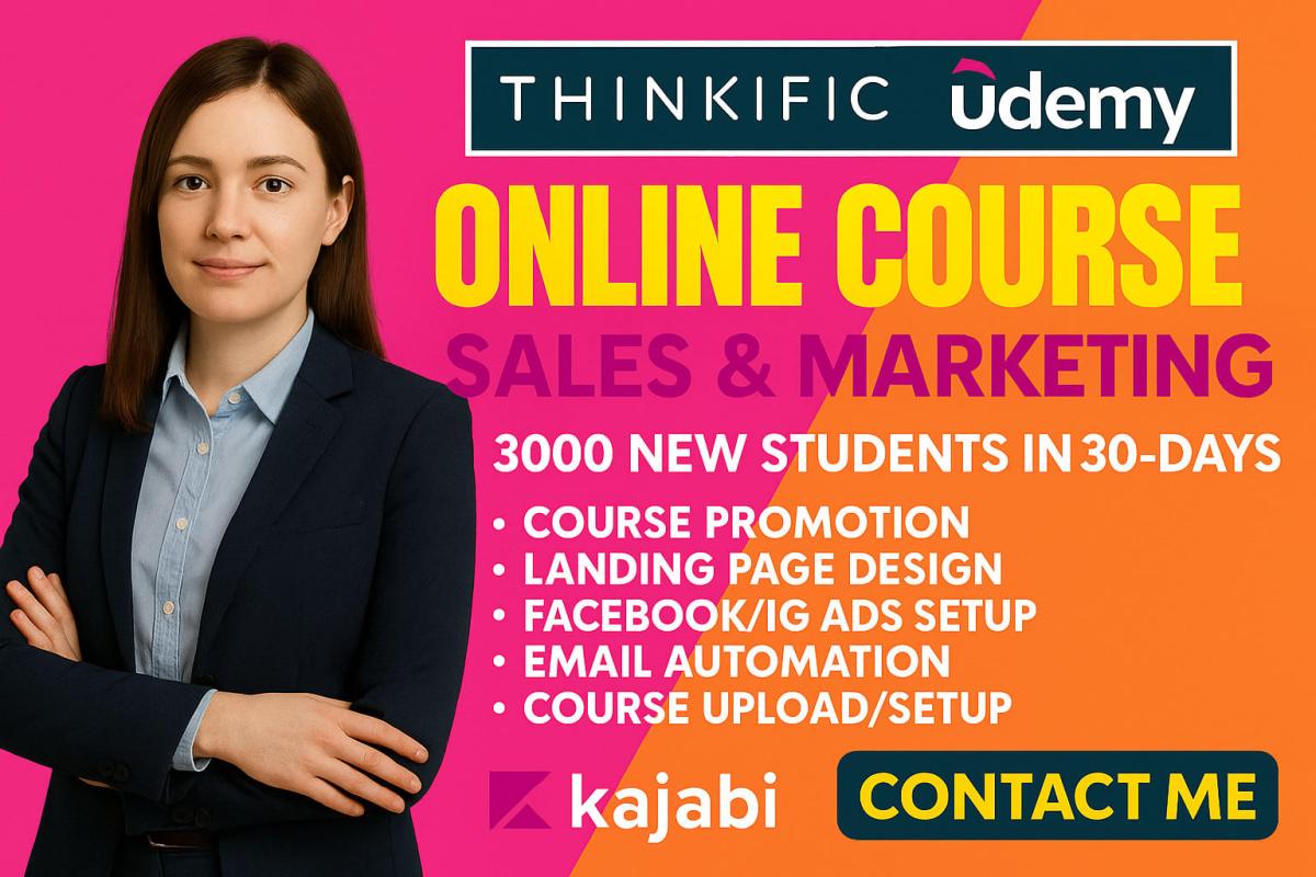 I will do Udemy Online Course Promotion, Udemy Course Promotion Online Course