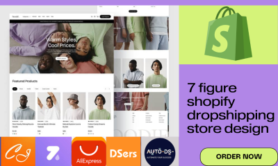I will design a profitable 7-figure Shopify dropshipping store via Zendrop, Spocket, Temu