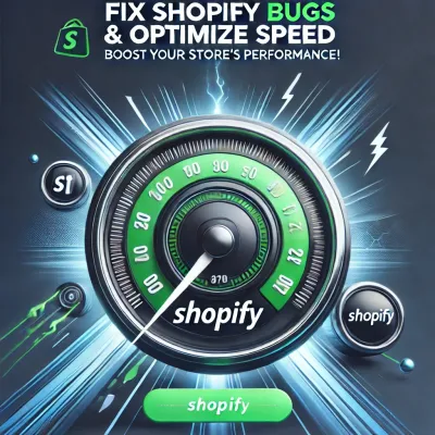 I will fix Shopify Liquid, edit Shopify store, issue speed, developer bugs, fixing expert