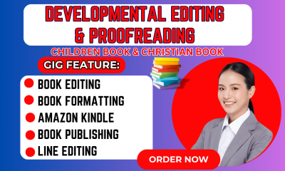 I Will Do KDP Book Formatting, Editing & Proofreading for Christian Children Book Publish