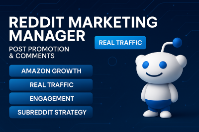 I will do Reddit Marketing Manager for Amazon Product, Comments, and Real Engagement