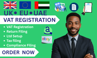 I Will Handle VAT Registration and Filing for UK, EU, UAE VAT Returns & LTD Setup