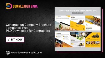 Construction Company Brochure Templates: Free PSD Downloads for Contractors