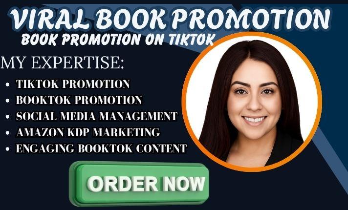 I will viral booktok video audiobook kindle book promotion amazon kdp