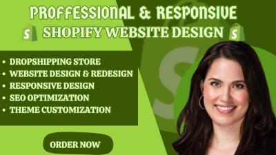 I Will Do Shopify Website Design & Create Your Dropshipping Store