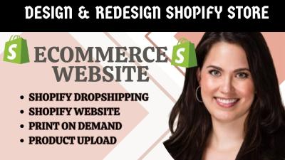 I Will Redesign, Build, and Develop Your Shopify Ecommerce Website
