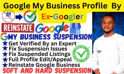 I will reinstate suspended Google My Business, GMB suspension, appeal Google profile