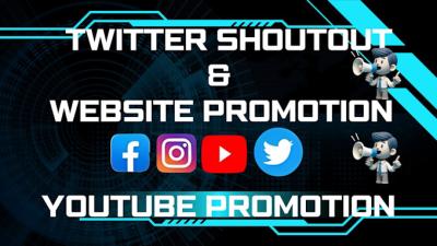 I will promote website Twitter shoutout and promotion to 1M USA, UK IG, FB, YT, crypto users