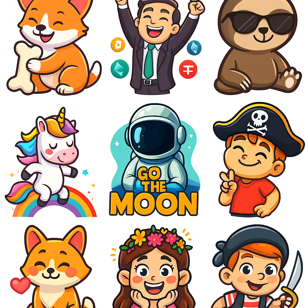 I Will Do 3D Animated Sticker, 2D Sticker, GIF, Emoji, Telegram Crypto Sticker Pack & Meme