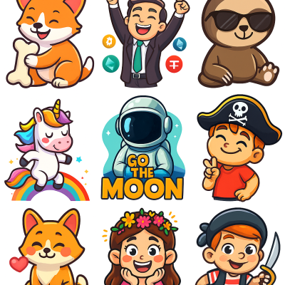 I Will Do 3D Animated Sticker, 2D Sticker, GIF, Emoji, Telegram Crypto Sticker Pack & Meme