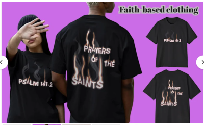Christian T Shirt Design Bible Verse Church Religious Typography Streetwear
