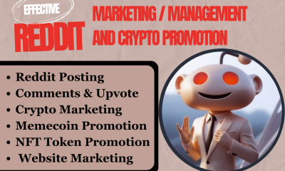 I will do Reddit post for Amazon website IPTV crypto ecommerce AI app business product