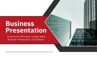 I will design a modern business PowerPoint presentation or pitch deck