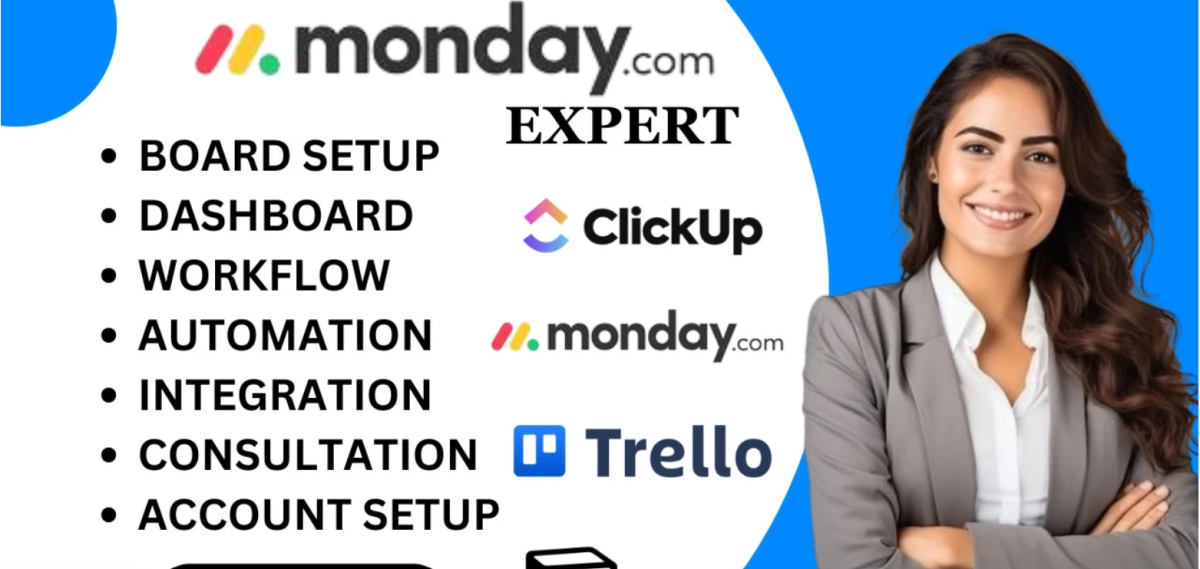 I will design Notion template as Notion expert ClickUp Trello Monday.com Monday CRM