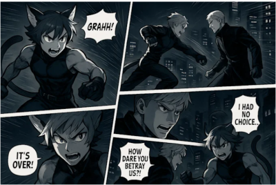 I will draw manga anime comic webtoon doujinshi manhwa storyboard
