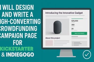 Write High Converting Kickstarter or Indiegogo Campaign Pages That Convert
