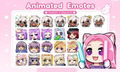 Design Twitch Emotes, Badges, and Animated Emotes for Vtuber Stream