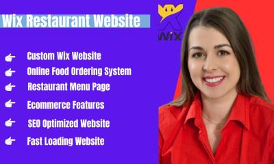 Design a Wix Restaurant Website with Food Ordering and Delivery System