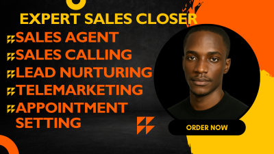 I will be your dedicated salesperson for appointment setting, sales closing, cold calls, and more