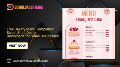 Free Bakery Menu Templates: Sweet Shop Design Downloads for Small Businesses