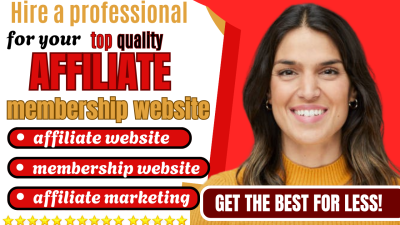 I Will Build a Profitable Affiliate or Membership Website for Your Online Business