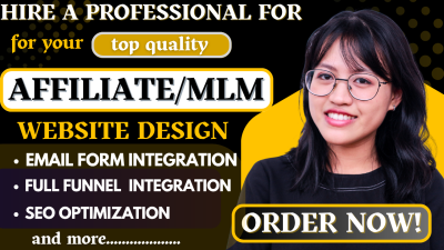 I will build an affiliate or MLM website with product pages and sales funnel